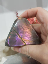 Load image into Gallery viewer, Labradorite Freeform Crystal Carving Stone 70mm 5 PURPLE LOVELY
