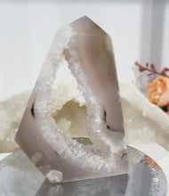Load image into Gallery viewer, Agate Druzy Crystal Tower Stone 75mm 8  STUNNING
