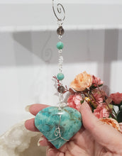 Load image into Gallery viewer, The-Heart-Of-Hope-Amazonite-Heart_Crystal_carving-Crystal-Energy-Enhancer-Suncatcher-Hanger-Ornament-Moonlight-Crystals-Australia
