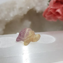 Load image into Gallery viewer, turtle fluorite crystal carving
