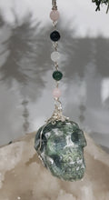 Load image into Gallery viewer, Marvin-The-Moss-Moss-Agate-Crystal-Energy-Enhancer-Suncatcher-Hanger-Ornament
