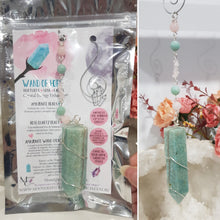 Load image into Gallery viewer, Wand-of-Hope-Crystal-Energy-Enhancer-Ornament-Suncatcher-Hanger-Amazonite-Point-Tower-   oonlight-Crystals-Australia
