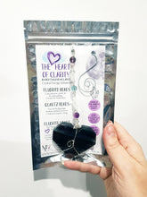 Load image into Gallery viewer, The-heart-of-clarity-fluorite-heart-crystal-energy-enhancer-hanger-ornament-sun catcher-moonlight-crystals-australia

