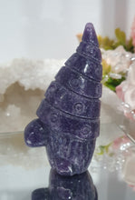 Load image into Gallery viewer, Gnome Lepidolite Crystal Carving Stone.

Stone of Transition

Gorgeous cute Lepidolite Gnome Crystal Carving Stone. 
