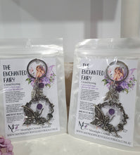Load image into Gallery viewer, "THE ENCHANTED FAIRY" Metal Fairy Keyring Key chain with Amethyst Beads Stone Silver Crystal Key Ring&nbsp;

INSPIRES INTUITION AND MAGIC

Carry a little Magic wherever life takes you!
