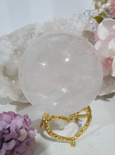 Load image into Gallery viewer, Quartz Sphere Crystal Carving Stone on Silver Stand

Inspires Magick, Purity &amp; Spirituality

Stunning Quartz Crystal Sphere Carving Stone on silver stand.  A must for any crystal collector
