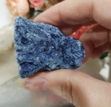 Load image into Gallery viewer, Geode Agate "Blue Dyed" Cave Crystal Tower Stone 50mm 4 SO SPARKLY

