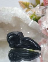 Load image into Gallery viewer, Raven Crow Skull Black Obsidian Crystal Carving Stone.

Protection and Balance

Beautiful polished Black Obsidian Raven / Crow Skull Crystal Carving Stone.  Inspires Protection and Balance



