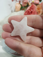 Load image into Gallery viewer, Star Rose Quartz Crystal Carving Stone 35m 6 SCRATCH
