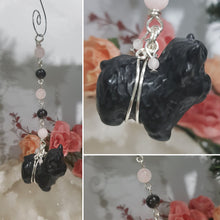 Load image into Gallery viewer, Mooo-ve-the-Energy-Black-Obsidian-Highland-Cow-Stone-Crystal-Energy-Enhancer-Hanger-ornament-suncatcher
