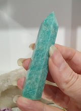 Load image into Gallery viewer, Amazonite Tower Point Stone 80mm | Inspires Hope
