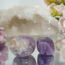 Load image into Gallery viewer, 2 x Amethyst Crystal Tumble Stone.

Inspires Unconditional Love

Gorgeous Amethyst Crystal Tumble Stones
