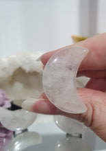 Load image into Gallery viewer, Moon Car Clip Quartz Stone Crystal Carving Stone

Inspires Powerful Magic &amp; Spirituality

Lovely Moon Quartz Crystal Car Clip.  Decorative Clip for Car Vent. 

Intuitively ( randomly) Chosen


