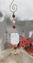 Load image into Gallery viewer, Fire-and-Ice-Druzy-Quartz-Crystal-Energy-Enhancer-Stone-Quartz-Hanger-Suncatcher-Ornament
