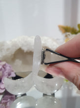 Load image into Gallery viewer, Moon Car Clip Quartz Stone Crystal Carving Stone

Inspires Powerful Magic &amp; Spirituality

Lovely Moon Quartz Crystal Car Clip.  Decorative Clip for Car Vent. 

Intuitively ( randomly) Chosen


