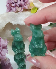 Load image into Gallery viewer, Animal Rabbit Bunny Aventurine Crystal Carving Stone | Inspires transition and emotional release

