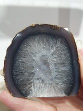 Load image into Gallery viewer, Agate Geode Polished Crystal Stone

SOOTHES AND GROUNDS

Beautiful polished Agate Geode Crystal with lovely druzy!.     


