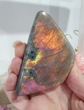 Load image into Gallery viewer, Labradorite Freeform Crystal Carving 

Inspires Transformation and Inner Strength

Lovely Labradorite freeform Crystal Carving stone. 

