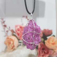 Load image into Gallery viewer, Ruby-Raw-Crystal-Stone-Pendant-Necklace-Moonlight-Crystals-Australia
