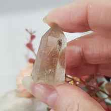 Load image into Gallery viewer, golden rutile in quartz point
