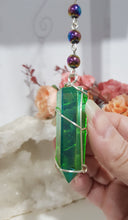 Load image into Gallery viewer, Light-Saber-Energy-Force-Titanium-Aura-crystal-energy-enhancer-amethyst-stone-suncatcher-ornament-hanger

