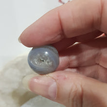 Load image into Gallery viewer, Agate druzy crystal carving sphere stone 20mm 13
