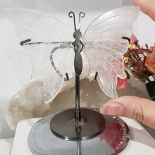 Load image into Gallery viewer, Butterfly Wings on Stand Quartz Crystal carving gemstone stone 130mm 1
