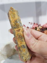 Load image into Gallery viewer, Crazy Lace Agate Crystal Point Tower Stone 95mm 2

