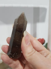 Load image into Gallery viewer, Smokey Quartz Crystal Point Tower Stone 75mm 12 - SCRATCHES
