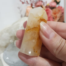 Load image into Gallery viewer, Golden Healer Crystal Point Tower Stone 60mm 3 CRACK
