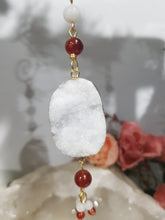 Load image into Gallery viewer, Fire-and-Ice-Druzy-Quartz-Crystal-Energy-Enhancer-Stone-Quartz-Hanger-Suncatcher-Ornament
