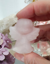 Load image into Gallery viewer, Angel Rose Quartz Crystal Carving Stone 

Rose Quartz Inspires Unconditional Love

Gorgeous Rose Quartz Angel Crystal Carving. 


