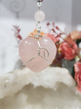 Load image into Gallery viewer, Sanctuary-of-Love-Crystal-Energy-Enhancer-Hanger-Ornament-Suncatcher-Rose-Quartz-Heart-Stone-Moonlight-Crystals-Australia
