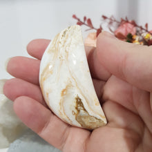 Load image into Gallery viewer, Moon Calcite Quartz Crystal Carving 65mm 2
