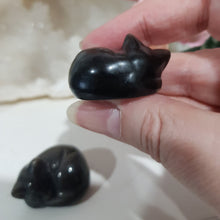 Load image into Gallery viewer, cat-sleeping-crystal-carving-stone-black-obsidian-moonlight-crystals-australia-online-store-melbourne-australia
