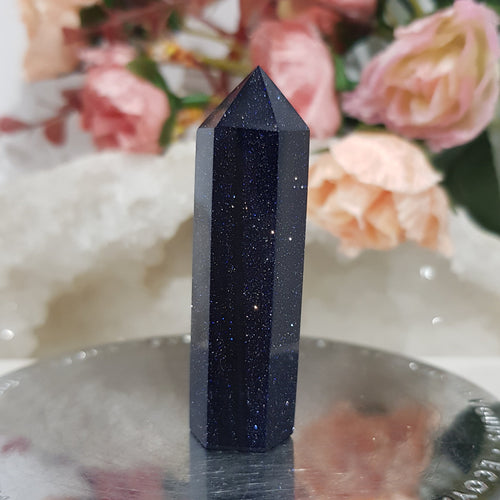 Blue-Sandstone-Crystal-Point_Tower-Stone-Moonlight-Crystals-Australia