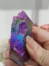 Load image into Gallery viewer, purple-titanium-aura-sphalerite-tower
