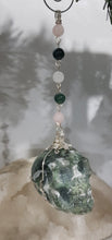 Load image into Gallery viewer, Marvin-The-Moss-Moss-Agate-Crystal-Energy-Enhancer-Suncatcher-Hanger-Ornament
