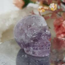 Load image into Gallery viewer, skull amethyst crystal carving
