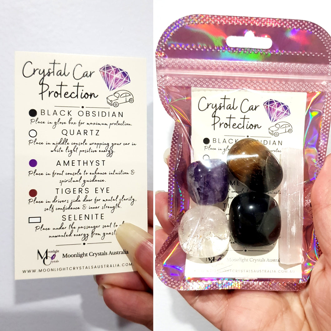 Crystal Car Protection Kit - Place in your car for protective energy