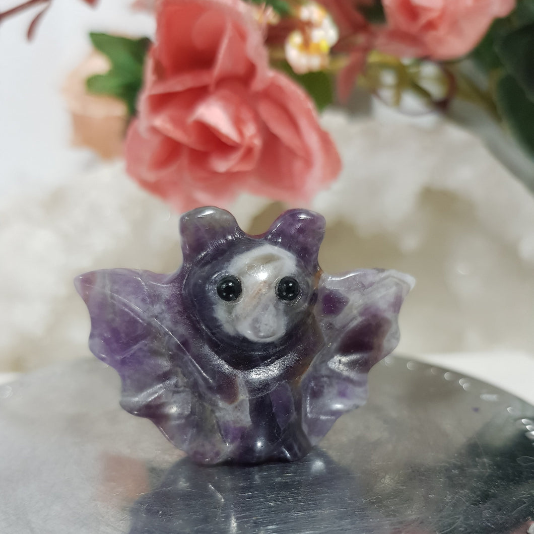 Bat Crystal Carving Amethyst Stone 45mm 2