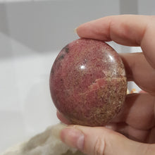 Load image into Gallery viewer, rhodonite palm stone
