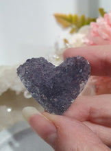 Load image into Gallery viewer, Heart Amethyst Cluster Crystal Carving Stone

Inspires Intuition

Beautiful Cluster Amethyst heart Crystal Carving.
