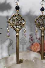 Load image into Gallery viewer, Magickal-Key-Of-Protection-Crystal-Energy-Enhancer-Stone-Suncatcher-Hanger-Ornament-Moonlight-
