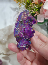 Load image into Gallery viewer, ENCHANTED AURA - Handcrafted Titanium Aura Quartz Crystal Energy Enhancer© / Hanger / Ornament / Suncatchers

EMPOWERMENT | PROTECTION | MAGICK

Gorgeous handcrafted Titanium Aura Quartz crystal beaded with Rainbow Hematite and Hematite. Wire wrapped in silver

Genuine Crystals. no plastic or glass. Ensuring energy flow throughout the enhancer.
