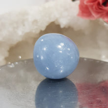 Load image into Gallery viewer, Angelite Crystal Tumble Stone 26mm 4
