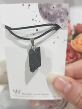 Load image into Gallery viewer, Black-Tourmaline-Raw-Stone-Pendant-Necklace-Moonlight-Crystals-Australia
