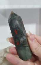 Load image into Gallery viewer, African Bloodstone Crystal Tower Point Stone

INSPIRES COURAGE AND WISDOM

Lovely African Bloodstone crystal point tower. 


