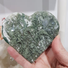 Load image into Gallery viewer, Moss-Agate-Crystal-Carving-Stone-on-Stand-Moonlight-Crystals-Australia-Crystal-Carvings
