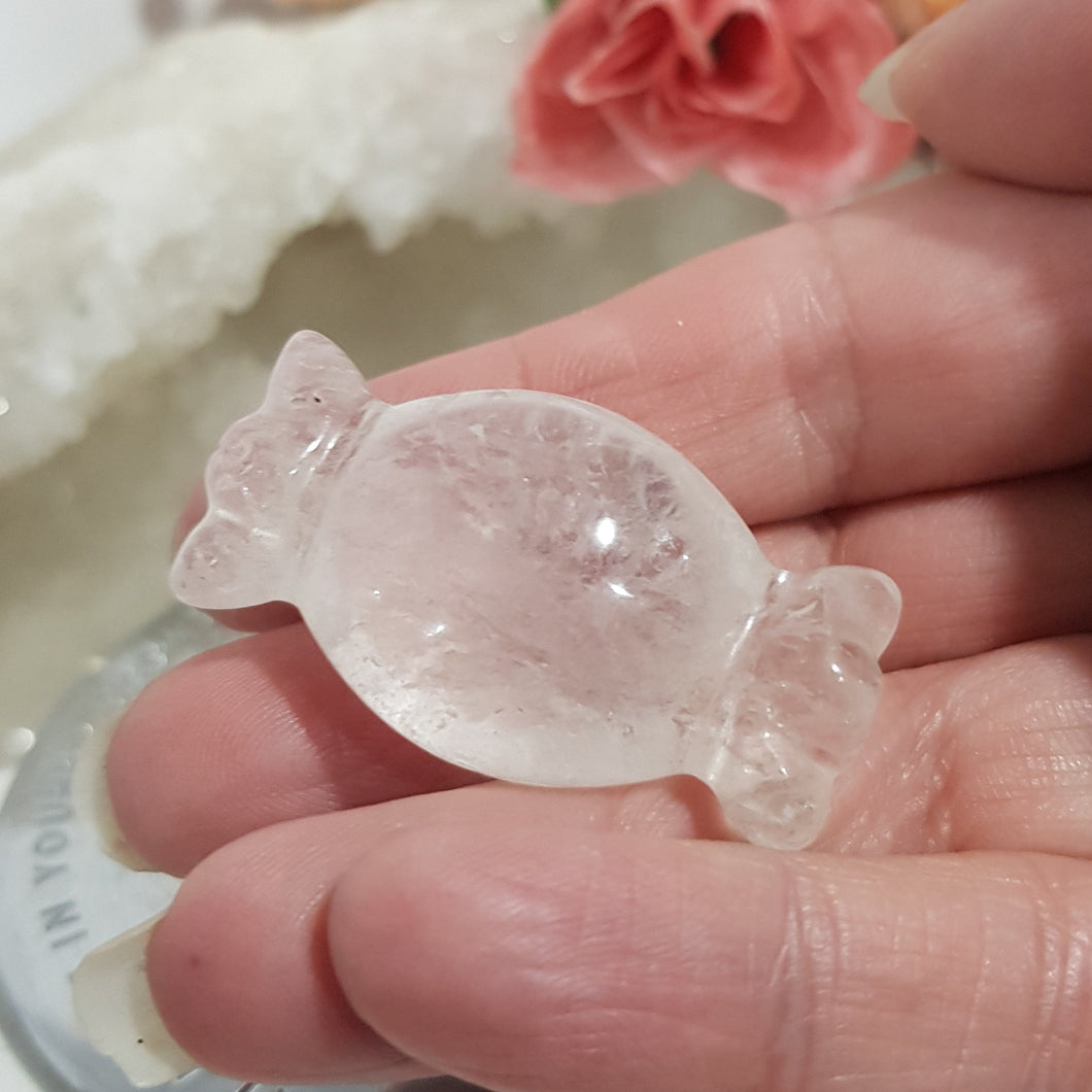 Lollie Candy Quartz Carving Stone 30mm 5